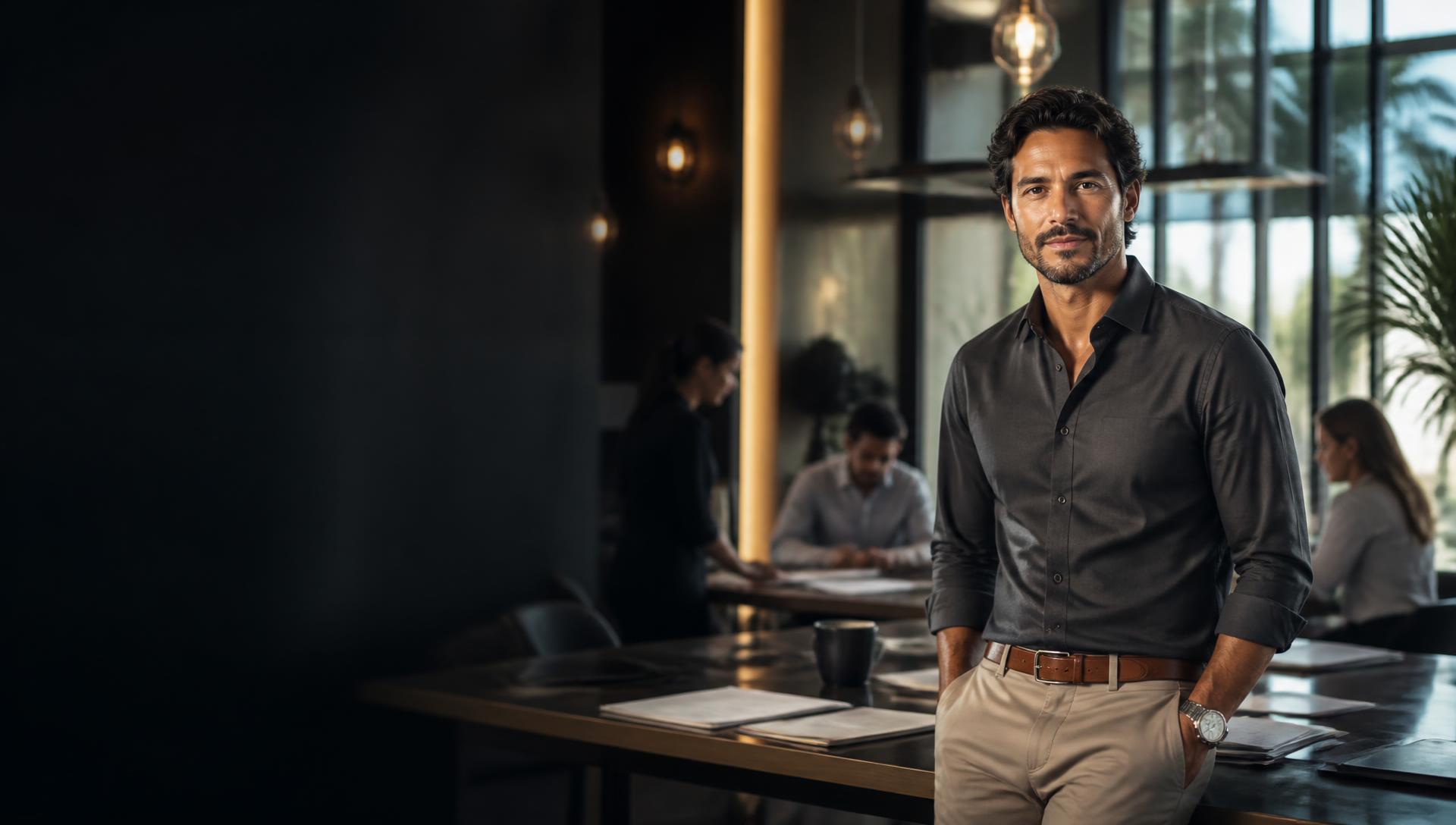 A small-business owner in their workspace